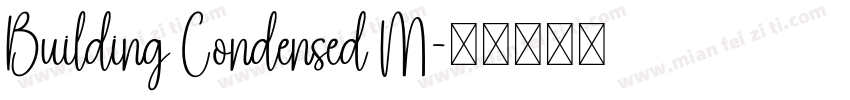 Building Condensed M字体转换